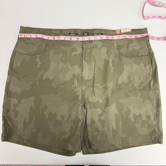 Prana Halle Shorts Plus II 20W/07 Sage Camouflage Green 7" Inseam Mid Rise - Picture 6 of 6